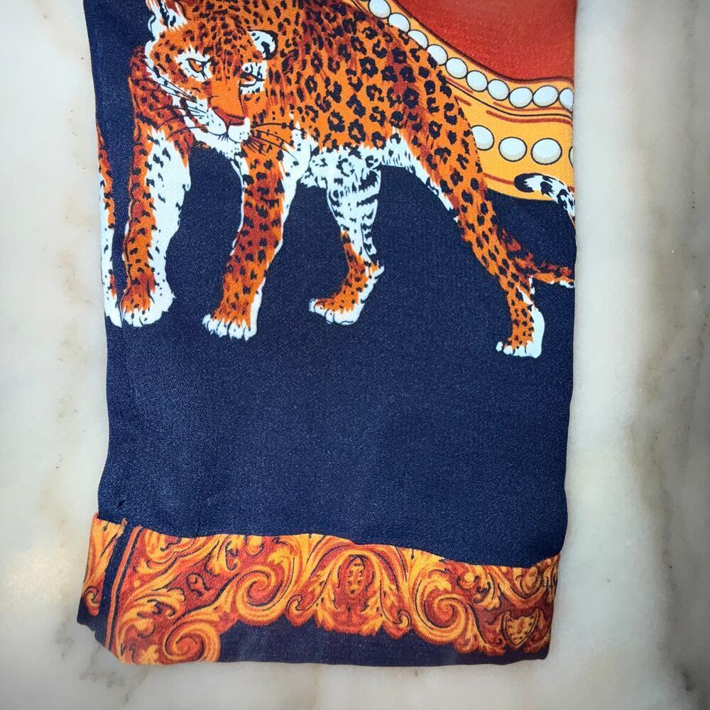 VINTAGE Beulah Style Leopard Shirt dress with pockets size L - Picture 4 of 13